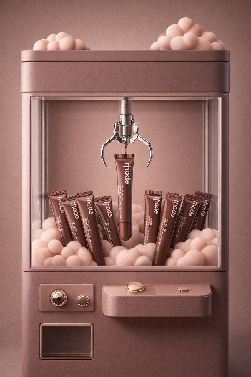 Пример фото для карточки товара: косметика в яркой студийной композиции